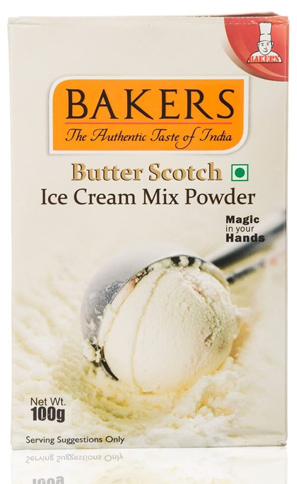 Bakers Butter Scotch Ice Cream Mix Powder with Quantity of100 Gm