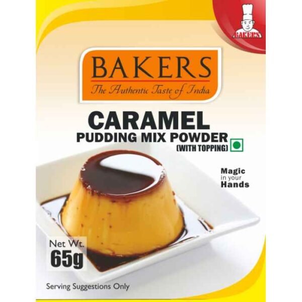 Bakers Caramel Pudding Mix Powder with Quantity of65 Gm