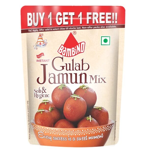 Bambino Gulab Jamun 1 + 1 with Quantity of175 Gms