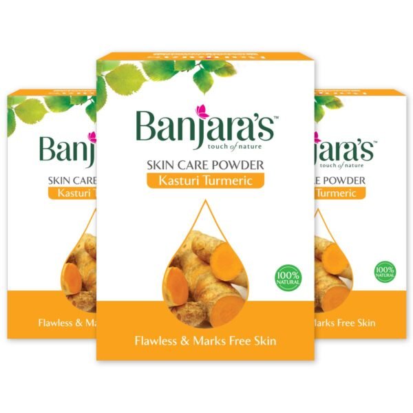 Banjaras skin care powder kasturi turmeric with Quantity of100g