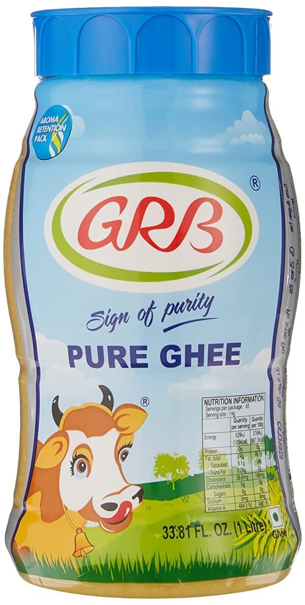 GRB Cow Ghee with Quantity of1 L