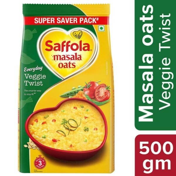 Saffola Masala Oats Veggie Twist with Quantity of500 Gm