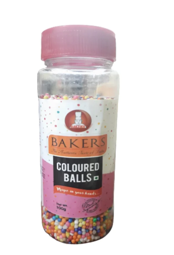 bakers Coloured Balls with Quantity of100 Gm