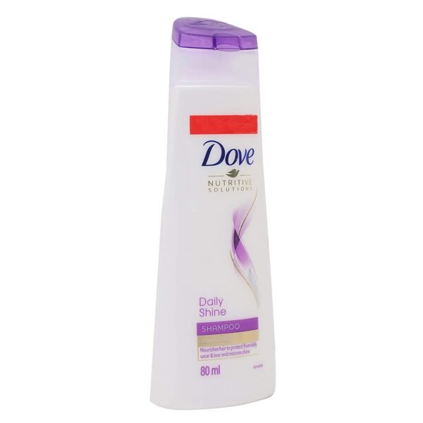 dove daily shine shampoo with Quantity of80ml