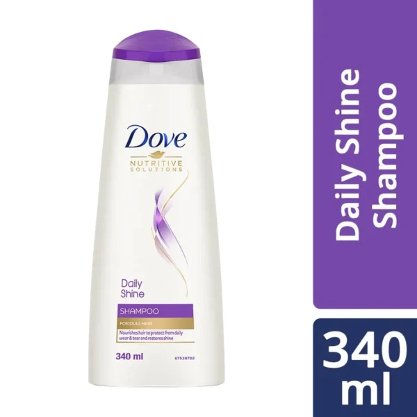 dove daily shine shampoo with Quantity of340ml