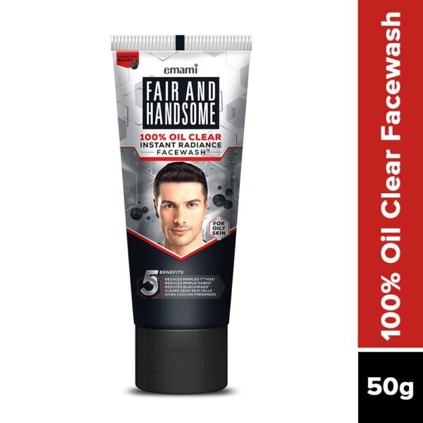 fair and handsome oil clear face wash with Quantity of 50g+25g