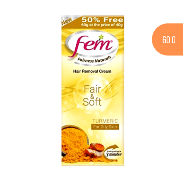 fem fair soft turmeric with Quantity of 60g