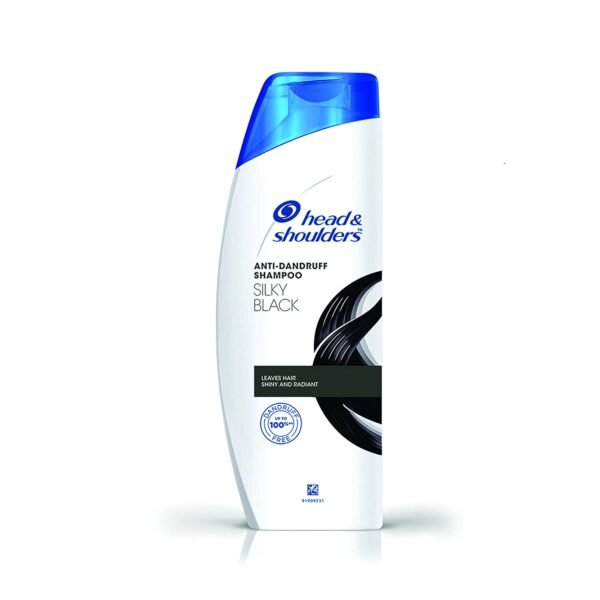 head & shoulders silky black with Quantity of 180ml