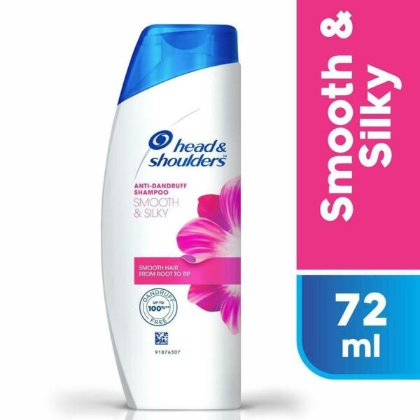 head & shoulders smooth silky with Quantity of 72ml